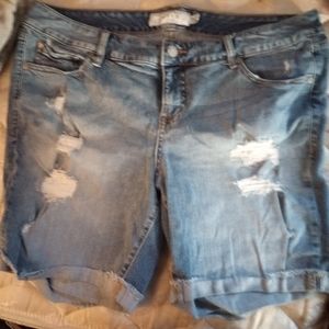 Blue jean shorts